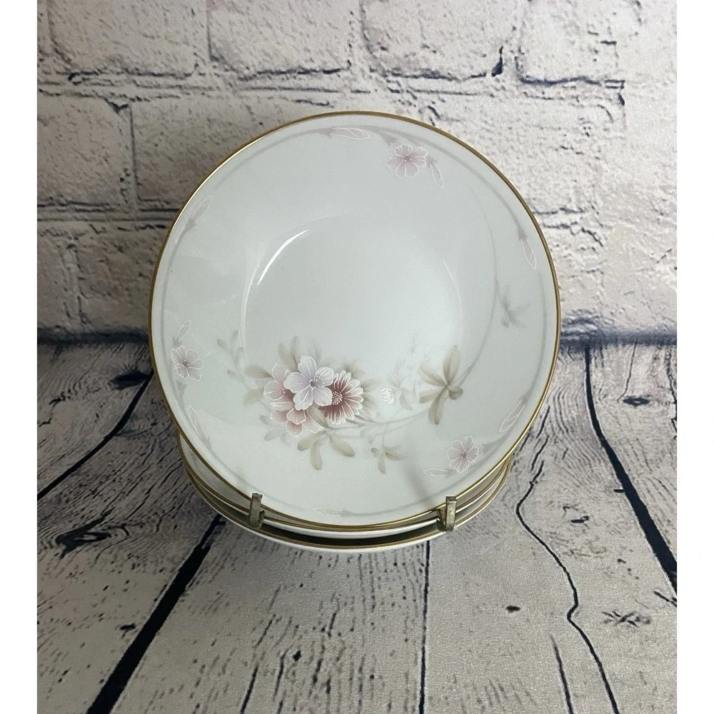 Vintage Legendary By Noritake Shrewsbury 3490 Set Of 3 Berry Bowls 5.5